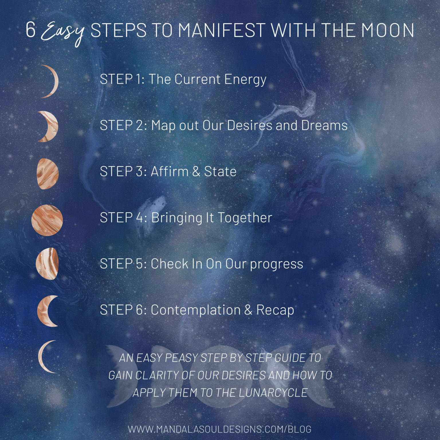 MOONIFESTING - SIX STEPS TO MANIFEST WITH THE MOON - Conjure Your Soul ...