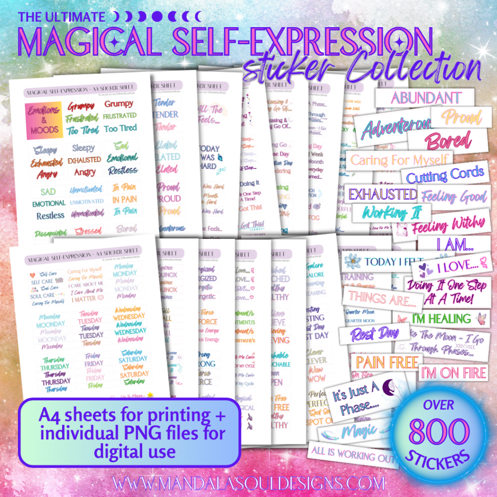 Magical Self-Expression Digital & Printable Stickers