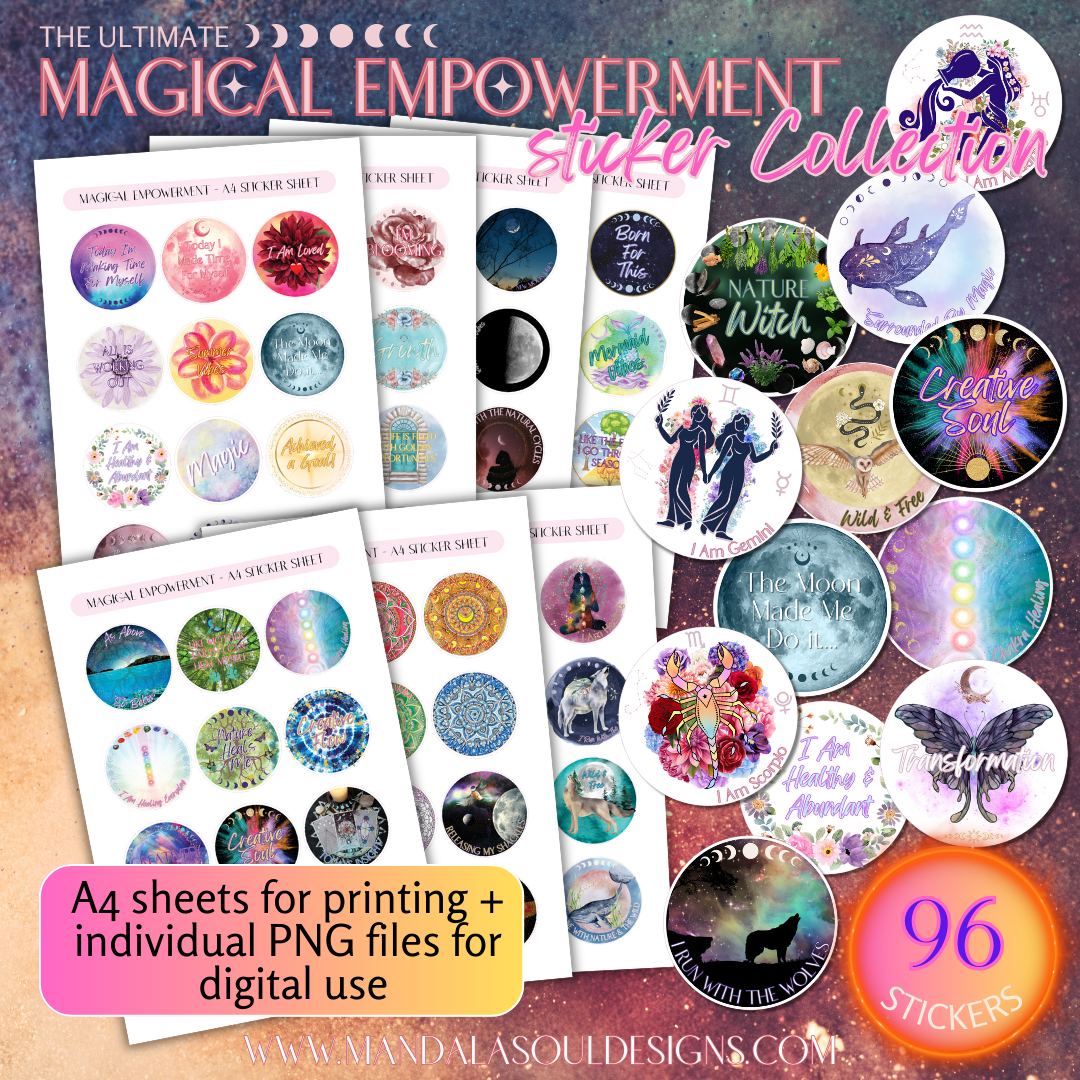Magical Empowerment Digital and Printable Stickers