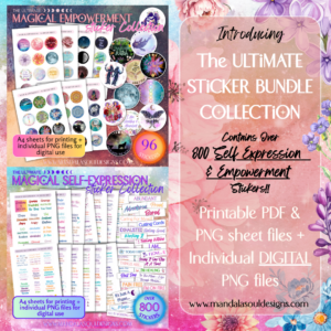 Magical Empowerment and Self-Expression Digital and Printable Sticker Collection