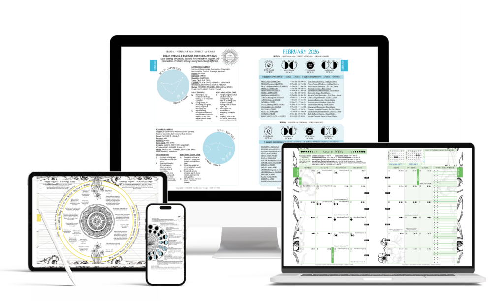 2026 LUNARIAC - LUNA PLANNER & ALMANAC DIGITAL/PDF/INTERACTIVE