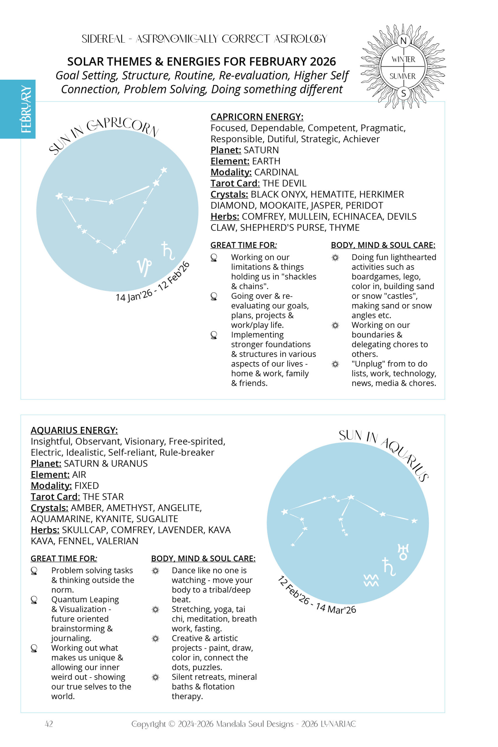 2026 LUNARIAC - Luna Planner and Almanac - Sidereal Astrology, Moon phases, Planning pages, Trackers, Cyclical Living